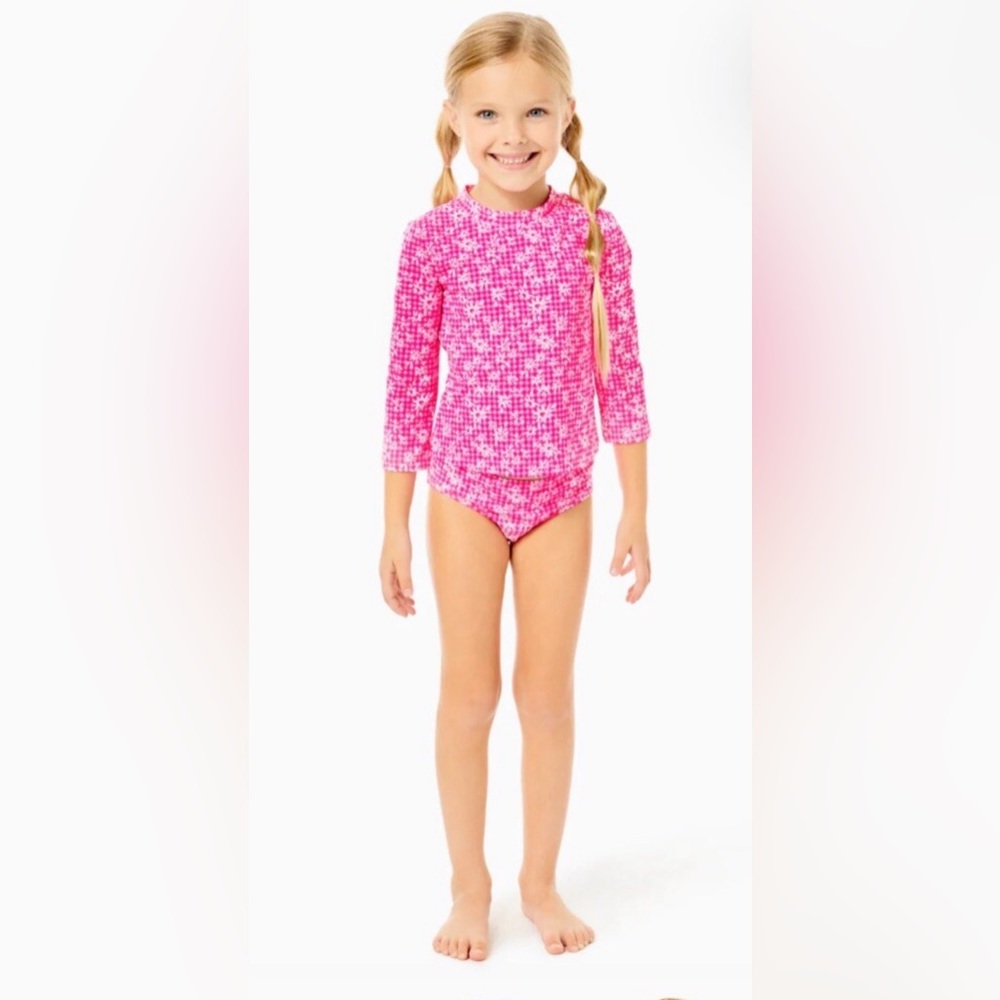 LILLY PULITZER  Girls Bobby Rashguard Swim Set - 3